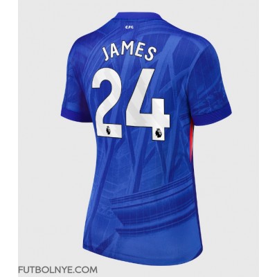 Camiseta Chelsea Reece James #24 Primera Equipación para mujer 2025-26 manga corta Camiseta Chelsea Reece James #24 Primera Equipación para mujer 2025-26 manga corta